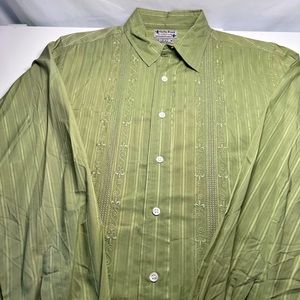 Lucky Brand Embroidered Long Sleeve Small Mens Shirt